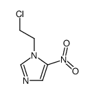 1-(2-chloroethyl)-5-nitro-1H-imidazole结构式