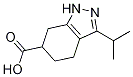 3-isopropyl-4,5,6,7-tetrahydro-1H-indazol-6-carboxylic acid structure