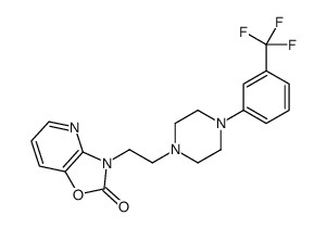 3-(2-(4-(3-(trifluoromethyl)phenyl)-1-piperazinyl)ethyl)oxazolo(4,5-b)pyridin-2(3H)-one结构式