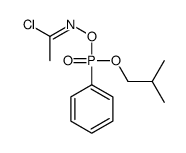 (1Z)-N-[2-methylpropoxy(phenyl)phosphoryl]oxyethanimidoyl chloride结构式
