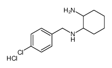 N-(4-Chloro-benzyl)-cyclohexane-1,2-diamine hydrochloride structure