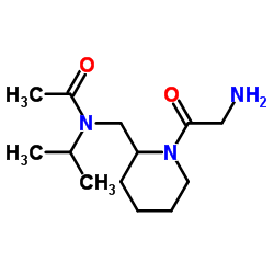 N-[(1-Glycyl-2-piperidinyl)methyl]-N-isopropylacetamide Structure