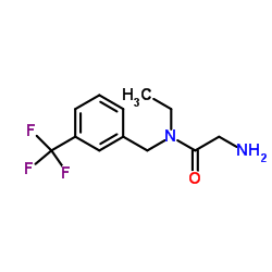 N-Ethyl-N-[3-(trifluoromethyl)benzyl]glycinamide结构式