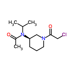 N-[(3R)-1-(Chloroacetyl)-3-piperidinyl]-N-isopropylacetamide Structure