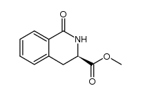 (R)-methyl 1-oxo-1,2,3,4-tetrahydroisoquinoline-3-carboxylate结构式