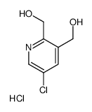 [5-chloro-2-(hydroxymethyl)pyridin-3-yl]methanol,hydrochloride结构式