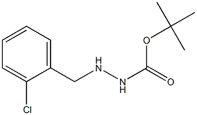 叔-丁基2-(2-氯苯甲基)肼甲酸基酯结构式