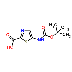 5-(Boc-amino)thiazole-2-carboxylic acid structure