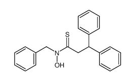 N-Benzyl-N-hydroxy-3,3-diphenyl-thiopropionamide结构式