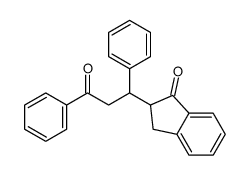 2-(3-oxo-1,3-diphenylpropyl)-2,3-dihydroinden-1-one结构式