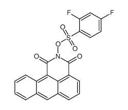 N-(2,4-difluorobenzenesulfonyloxy)anthracene-1,9-dicarboximide结构式