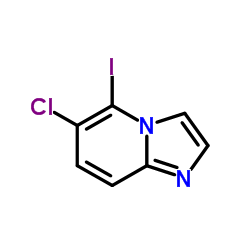 6-Chloro-5-iodoimidazo[1,2-a]pyridine结构式