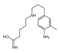 5-[3-(4-amino-3-methylphenyl)propylamino]pentanamide Structure