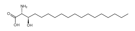 (2R,3R)-2-amino-3-hydroxyoctadecanoic acid结构式