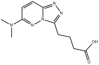 4-(6-(dimethylamino)-[1,2,4]triazolo[4,3-b]pyridazin-3-yl)butanoic acid Structure