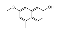 7-methoxy-5-methylnaphthalen-2-ol Structure