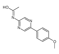 N-[5-(4-methoxyphenyl)pyrazin-2-yl]acetamide结构式