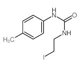 Urea,N-(2-iodoethyl)-N'-(4-methylphenyl)- structure