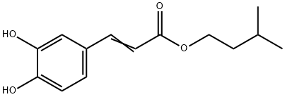 2-Propenoic acid, 3-(3,4-dihydroxyphenyl)-, 3-Methylbutyl ester structure