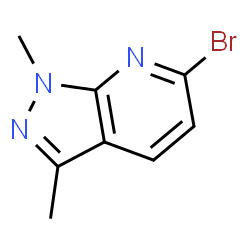 6-Bromo-1,3-dimethyl-1H-pyrazolo[3,4-b]pyridine结构式