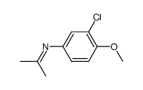 N-(3-chloro-4-methoxyphenyl)propan-2-imine Structure