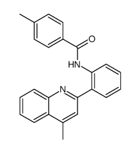 4-methyl-N-(2-(4-methylquinolin-2-yl)phenyl)benzamide Structure
