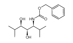(3R,4R,5S)-5-[N-(benzyloxycarbonyl)amino]-2,6-dimethylheptane-3,4-diol结构式