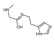 N-[2-(1H-imidazol-5-yl)ethyl]-2-(methylamino)acetamide Structure