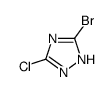 3-bromo-5-chloro-1H-1,2,4-triazole Structure