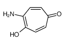 2-Amino-5-hydroxy-2,4,6-cycloheptatrien-1-one structure