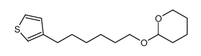 2-(6-thiophen-3-ylhexoxy)oxane Structure