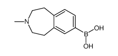 (3-Methyl-2,3,4,5-tetrahydro-1H-3-benzazepin-7-yl)boronic acid Structure