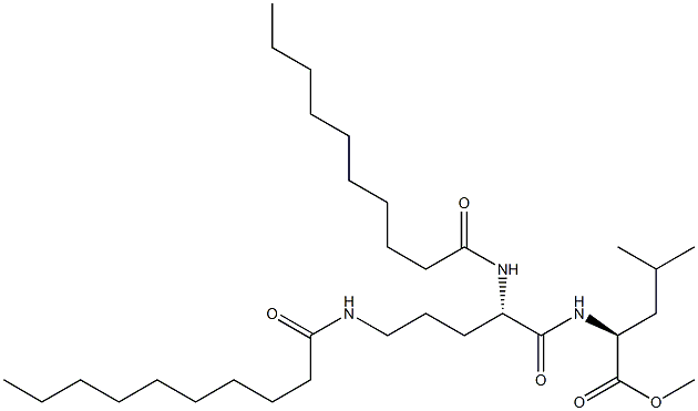 N2,N5-Didecanoyl-L-Orn-L-Leu-OMe结构式