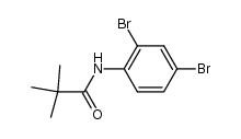 N-(2,4-dibromophenyl)-2,2-dimethylpropanamide Structure