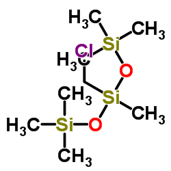 3-chloromethyl heptamethyl trisiloxane Structure