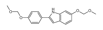 6-(methoxymethoxy)-2-[4-(methoxymethoxy)phenyl]-1H-indole Structure