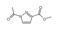 1-acetyl-1H-pyrazole-3-carboxylic acid methyl ester结构式