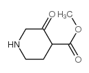 methyl 3-oxopiperidine-4-carboxylate structure