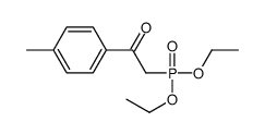 2-diethoxyphosphoryl-1-(4-methylphenyl)ethanone结构式
