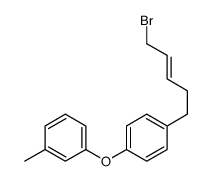 1-(5-bromopent-3-enyl)-4-(3-methylphenoxy)benzene结构式