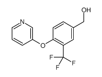 [4-pyridin-3-yloxy-3-(trifluoromethyl)phenyl]methanol结构式