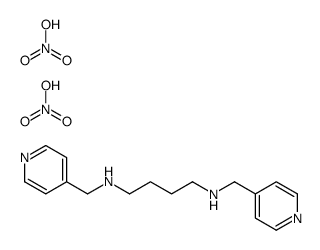 N,N'-bis(pyridin-4-ylmethyl)butane-1,4-diamine,nitric acid结构式