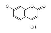 7-Chloro-4-hydroxy-2H-chromen-2-one Structure