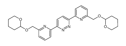 3,6-bis(6-(((tetrahydro-2H-pyran-2-yl)oxy)methyl)pyridin-2-yl)pyridazine结构式