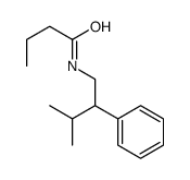 N-(3-methyl-2-phenylbutyl)butanamide结构式