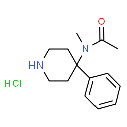 N-methyl-N-(4-phenylpiperidin-4-yl)acetamide hydrochloride structure