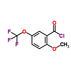 2-Methoxy-5-(trifluoromethoxy)benzoyl chloride结构式