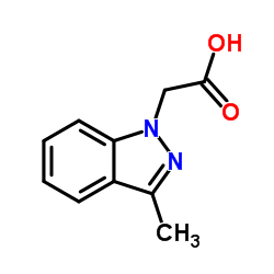 (3-Methyl-1H-indazol-1-yl)acetic acid Structure