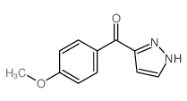 (4-methoxyphenyl)-(2H-pyrazol-3-yl)methanone structure