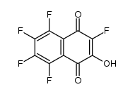 2-hydroxy-3,5,6,7,8-pentafluoro-1,4-naphthoquinone结构式